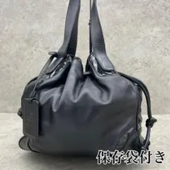 【稀少・極美品】LOEWE ロエベ フラメンコ アナグラム 巾着 ショルダー 黒