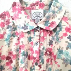 Laura Ashley ローラアシュレイ　花柄　七部袖　可愛　ブラウス　美品