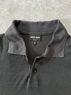 Giorgio Armani シルク・レーヨンポロシャツ