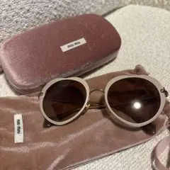 miu miu サングラス マニエール パール ビジュー SMU52T Miu Miu SMU52T Round Black Sunglasses NIB 60MM $550 #39 | eBay