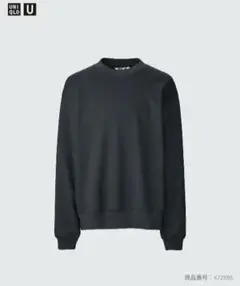 UNIQLO エアリズムコットンスウェットシャツ M ブラック