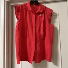 アルチビオ レッド ノースリーブシャツ