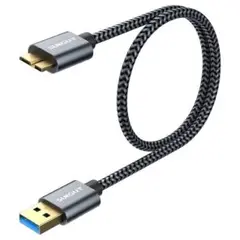 ❤️ラスト1点❤️ USB3.0 ケーブル MicroB 0.5M タイプAオス