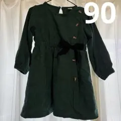 90サイズ相当 クラシカルなお嬢様風ワンピース