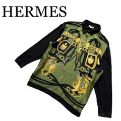ヴィンテージ♪エルメス スカーフ柄 長袖ブラウス⭐︎未使用品