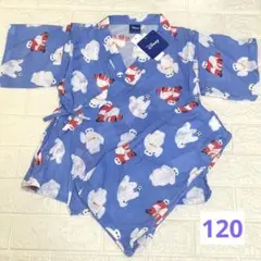 早い者勝ち⭐️ラス１⭐️セール⭐️ベイマックス　甚平　120㎝　ブルー　ディズニー