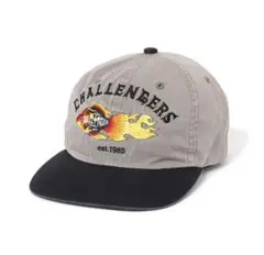 CHALLENGER キャップ　フレイムフィッシュ　黒　ヴィンテージ加工　刺繍 CHALLENGER / FLAME FISH CAP -Black-