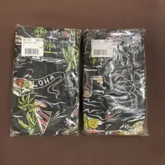 ★新品　メンズ　トランクス　￼Ｌ　綿100 ￼￼サーファー柄違いの2点セット黒★