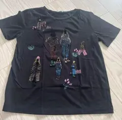 ZARA 半袖Tシャツ S 黒 グラフィックプリント