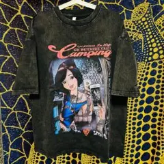 令和 DOPE メンズ Tシャツ 闇 XL 2XL ブラック ウォッシュ加工