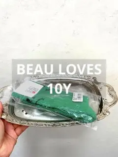 セール⚫︎BEAU LOVES ⚫︎グリーンの靴下 10/11Y