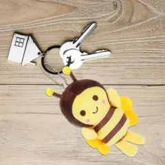 【新品未使用】ミツバチ ぬいぐるみキーホルダー 3個セット　プレゼント　お揃い