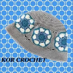 242*グラニースクエア クロシェハット クラッシャーハット バケットハット