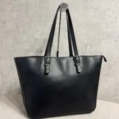 Paul Smith トートバッグ ネイビー マルチストライプ レザー 肩掛け