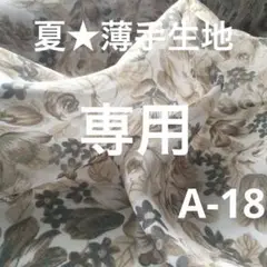 薄手生地　布　夏素材　生地　ジョーゼット　ポリエステル　A-18
