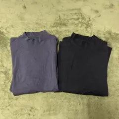 メンズハイネックシャツLサイズ2着セット