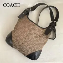COACH コーチ ショルダーバッグ 斜め掛け シグネチャー 小さめ