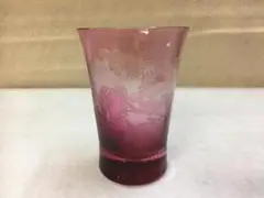 被せグラス　エッチング加工品　森の風景
