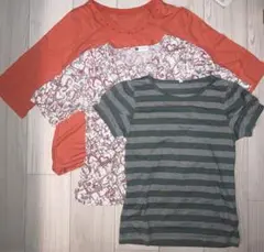 (33)【3枚セット】七分袖Tシャツと半袖Tシャツ
