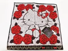 【新品】限定　ANNA SUI タオルハンカチ ハローキティコラボ レッド