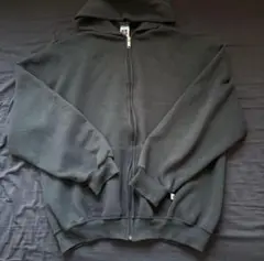 90s〜ラッセル　ジップパーカー　黒　メキシコ製