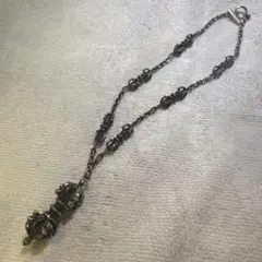 ア*中様 SHAMBHALA シャンバラ ネックレス４６ｃｍ シルバーネックレス スポーツネックレス〕 NEW SHAMBHALA Necklace 【Silver×Black