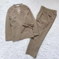 ✨美品✨スナイデル セットアップ パンツスーツ ノーカラー リボン タックパンツ