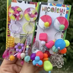 【NIC☺︎ICHI】ぶっ飛びピアス【左】