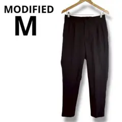 MODIFIED 黒 カジュアルパンツ Mサイズ　ブラック　ボトムス　ボタン無し