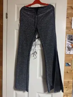スリットフレアラメパンツ
