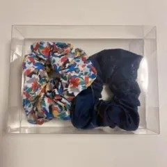 ヘアシュシュ 2個セット カラフル