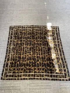 FENDI レオパード柄 シルクハンカチ