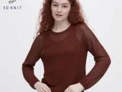 ユニクロ　3Dメッシュクルーネックセーター