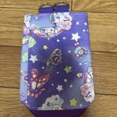 三種類兼用☆　水筒カバー　ペットボトルカバー　ユニコーン　紫