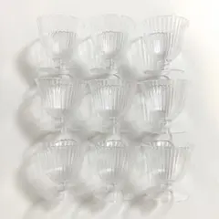クリスタルカップ プラスチックカップ 9個