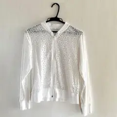 GU 150cm 女の子キッズレースパーカー、上着