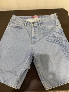 Supreme Script Baggy Denim Short