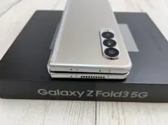 国内未発売色【SIMフリー Galaxy Z Fold 3 5Gシルバー 美品