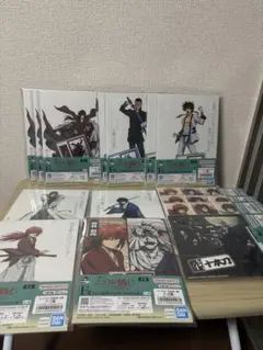 一番くじ　るろうに剣心　F賞 イラストボード＆ステッカー　9種１５点セット