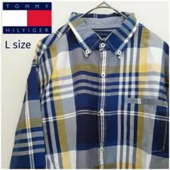 【美品】TOMMY HILFIGER トミーヒルフィガー チェック柄 長袖シャツ