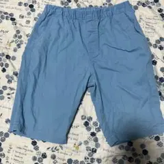お値下げUNIQLO 水色 ハーフパンツ 160サイズ