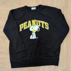 PEANUTS スヌーピー トレーナー ブラック
