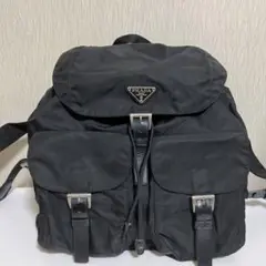 【極美品】PRADA プラダ ナイロン素材 リュックサック 3角プレート