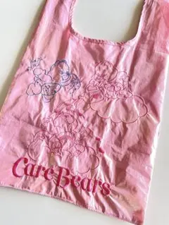 ケアベア★エコバッグ　オーロラ　ピンク　折りたたみ　PLAZA 完売人気