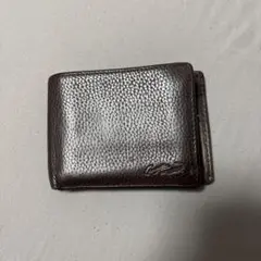 CROCODILE ダークブラウン 二つ折り財布