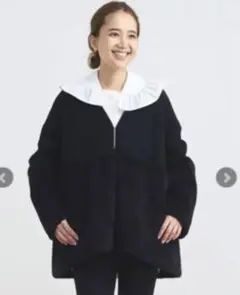 yori★Vネックファーショートコート
