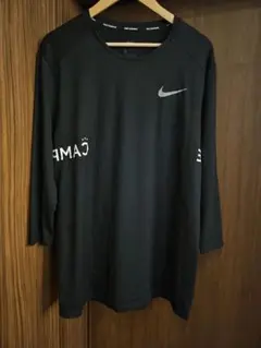 NIKE ナイキ CAMPIONE　黒　ロンT　L DRI-FIT