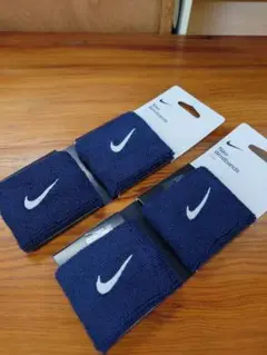 新品【4個セット】Nike ネイビー リストバンド