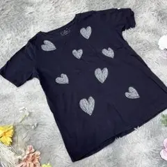 【HEART MARKET】ハート柄カットソー　Tシャツ　(L)
