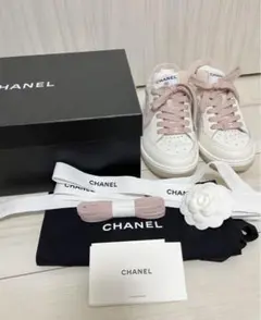 CHANEL スニーカー36 ライトピンク